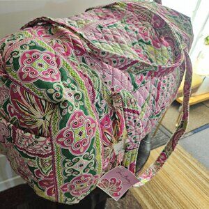 NWT Vera Bradley Large Duffel Pinwheel Pink